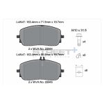 PAGID T8212SP2001 Передние тормозные колодки STREET+ для MERCEDES-BENZ A-Class (W177) / GLA (H247) / CLA (C118) / GLE (V167) — изображение 2