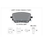 Задние тормозные колодки PAGID T8213SP2001 STREET+ для MERCEDES-BENZ A-Class (W177) / GLA (H247) / CLA (C118) / GLB (X247) — изображение 2