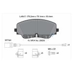 PAGID T8218SP2001 Передние тормозные колодки для AUDI A3 Sportback (8YA) 2020- / VW GOLF (Mk8) (STREET+) — изображение 2