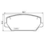 PAGID T8229SP2001 Передние тормозные колодки STREET+ для HYUNDAI i30 / Kona / Veloster 2017- — изображение 2