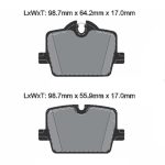 PAGID T8267SP2001 Задние тормозные колодки STREET+ для BMW Z4 (G29) без M Sport Brake — изображение 2