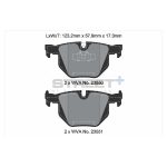 PAGID T8298SP2001 Задние тормозные колодки STREET+ для BMW E90/E91/E92/E93 — изображение 2