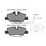 PAGID T8305SP2001 Задние тормозные колодки STREET+ для MINI Cooper (R56/R57) — изображение 2