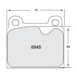 PFC 0045.11.15.44 Колодки передние тормозные для PORSCHE 911/911S 1972-1983 гг. (11 компаунд, 15 мм) — изображение 2