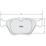 PFC 0394.11 Передние тормозные колодки для BMW 330i (E46) / M3 (E36/E46) / M5 (E34) (состав Z-Rated) — изображение 4