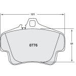 Колодки тормозные PFC 0776.01.17.44 для PORSCHE 911 GT3/GT3RS/GT2 (997)/Cayman S/Cayman R (987) (состав 01, 17 мм) — изображение 4