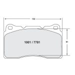 Передние тормозные колодки PFC 1001.11 для RENAULT Megane 3 RS / HONDA Civic Type R (FK2 / FK8) / MITSUBISHI EVO 4-X / SUBARU STI (состав Z-Rated)