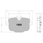 PFC 1469.332.17.44 Колодки задние тормозные для BMW M2 (G87) / M3 (G80) / M4 (G82) / X3M (F97) / X4M (F98) (332 Compound, 17 мм) — изображение 2