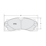 PFC 1773.331.17.44 Передние тормозные колодки для PORSCHE 991/992 GT3/GT3RS/Turbo/Cayman GT4/GT4RS (331 CMPD 17 мм) — изображение 2