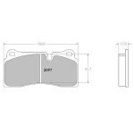PFC 2097.332.17.44 Колодки задние тормозные для BMW M2 CS (F87) / M3 (F80) / M4 (F82) (332 Compound, 17 мм) — изображение 2