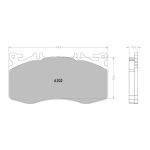 PFC 6103.01.00.44 Колодки передние тормозные для MERCEDES-BENZ A45 AMG S (W177) / CLA45 AMG (C118 / X118) / GLA45 AMG (H247) (состав 01, 16 мм) — изображение 2