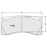 PFC 7700.19.26.44 Колодки задние тормозные 19 CMPD 26 мм для PORSCHE 911 GT3 Cup (992) / GT3R (991/992) — изображение 2