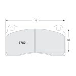 PFC 7780.08.18.44 Колодки задние тормозные для NISSAN GT-R (R35) 2008+ / BMW M2 Competition (F87) / AUDI R8 2007+ / LAMBORHINI Gallardo 2004+ (08 Compound, 18 мм) — изображение 2