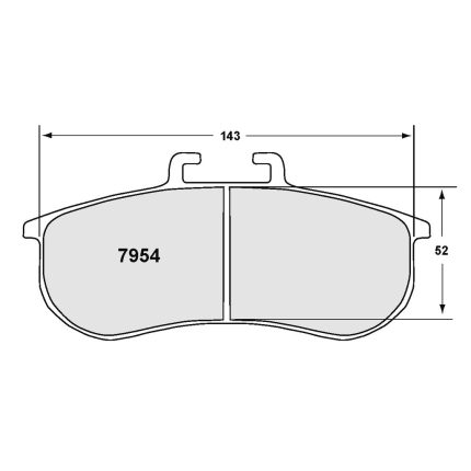 PFC 7954.331.28.44 Колодки тормозные для BMW M3 (E92) / M235i Racing (331 Compound, 28 мм)