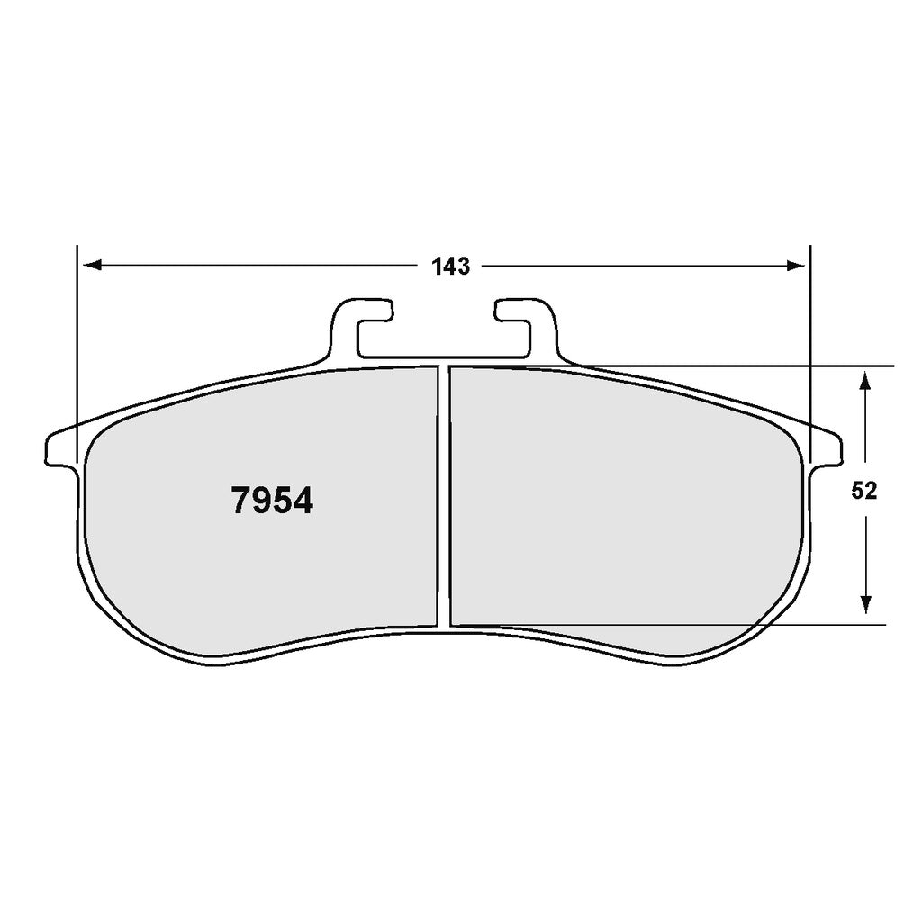 pfc-79543312844-brake-pads PFC 7954.331.28.44 Колодки тормозные для BMW M3 (E92) / M235i Racing (331 Compound, 28 мм) — изображение 1