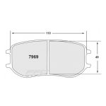 Колодки задние PFC 7969.332.26.44 для PORSCHE 991 Cup/Cayman GT4 Clubsport (332 Compound, 26 мм) — изображение 2