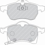 Передние тормозные колодки FERODO FCP1295H DS2500 для OPEL Astra G 2.0 16V Turbo