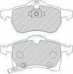 Передние тормозные колодки FERODO FCP1295H DS2500 для OPEL Astra G 2.0 16V Turbo