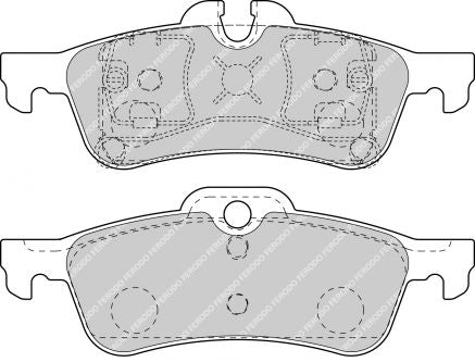 py2PjIXq_fcp1676 Задние тормозные колодки FERODO FCP1676H DS2500 для MINI Cooper S (R52 / R53) — изображение 1