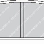 Задние тормозные колодки FERODO FCP1333R DS3000 для SUBARU Impreza (GC) / Legacy (BE / BH) / Outback (BL / BP)
