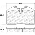 Тормозные колодки STOPTECH 309.06080 Sport с прокладками для PORSCHE 911 Carrera 4 (993) / FERRARI 348 / 550 / 575 / F355 — изображение 2