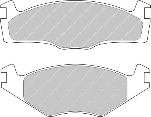 t5hMIsKb_fds392 Передние тормозные колодки FERODO FDS392 DS Performance для VW Golf (Mk2 / Mk3) / SEAT Ibiza (6K1) — изображение 1