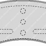 Передние тормозные колодки FERODO FCP1370H DS2500 для PEUGEOT 306/206