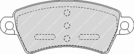Передние тормозные колодки FERODO FCP1370H DS2500 для PEUGEOT 306/206