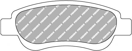yJIpu1ke_fcp1790 Передние тормозные колодки FERODO FCP1790H DS2500 для PEUGEOT 107/CITROEN C1/TOYOTA Aygo — изображение 1