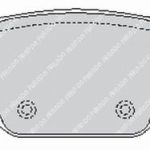 Задние тормозные колодки FERODO FCP1349H DS2500 для ALFA ROMEO GT (937) / 156 (932)