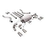 Выхлопная система MILLTEK SXLR185 Cat-Back, 2,76 дюйма (накладки из матового титана GT-90) для LAND ROVER Defender 110 P525 Non-OPF/GPF 2021-